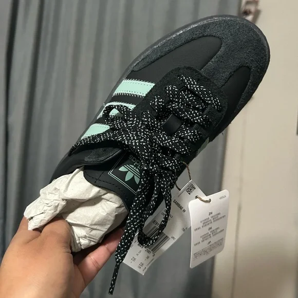 Adidas Samba Black and Gray Sneakers - Picture 3 of 4